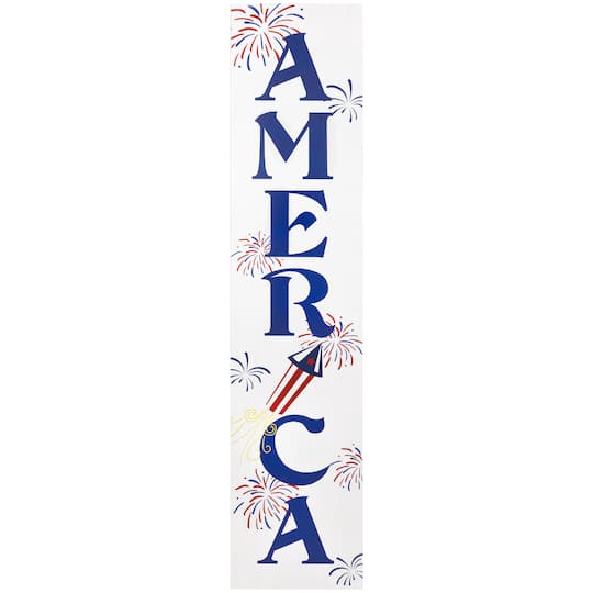 36" America Fireworks Wooden Wall Sign By Northlight | 36" x 8" | Michaels®